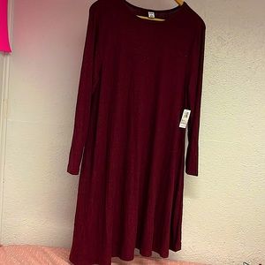 Old Navy Maroon Dress NWT
